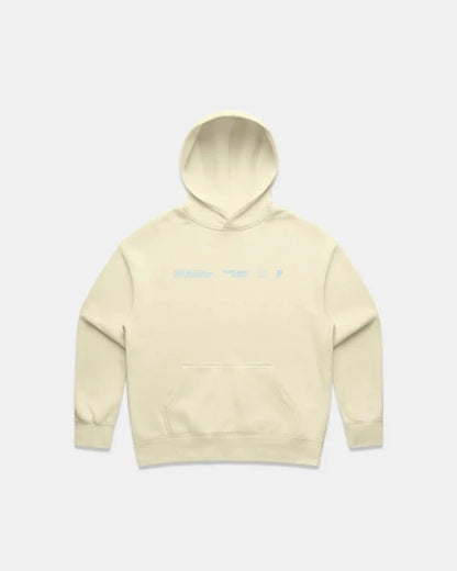 Women's Sueded Slogan Hoodie - Butter