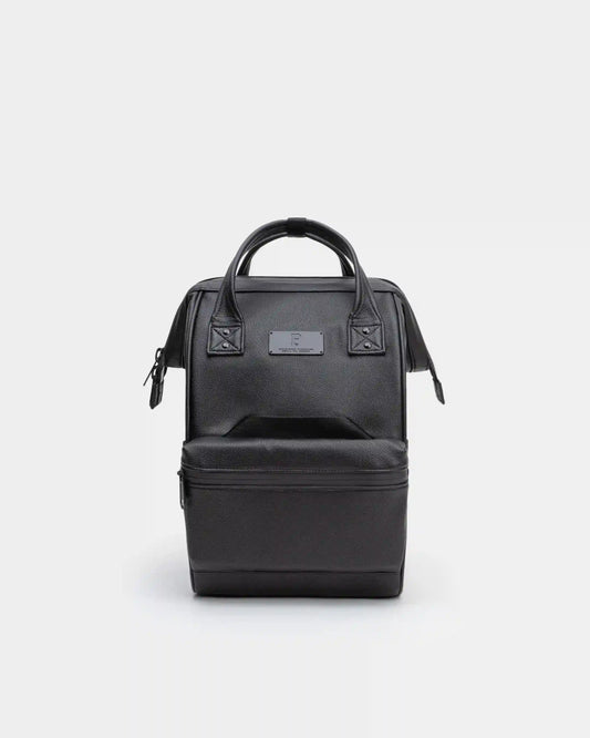 Cascade Backpack - Compact - Black Leatherlite