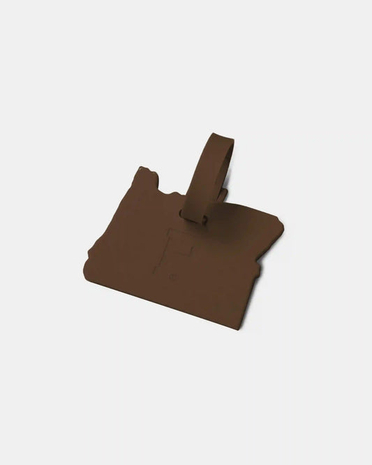 Luggage Tag - Silicone - Oregon - Chocolate