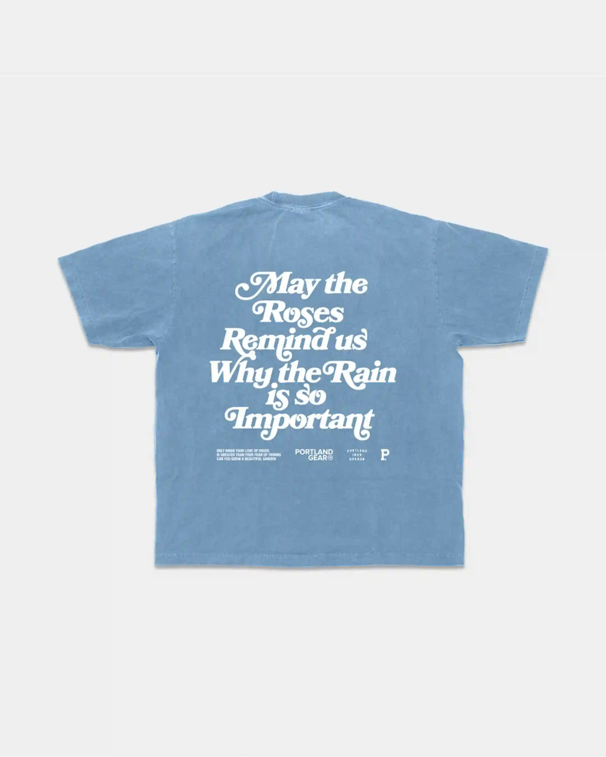 All-American Slogan Tee - Sky