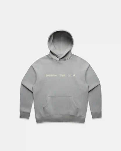 Women's Sueded Slogan Hoodie - Storm