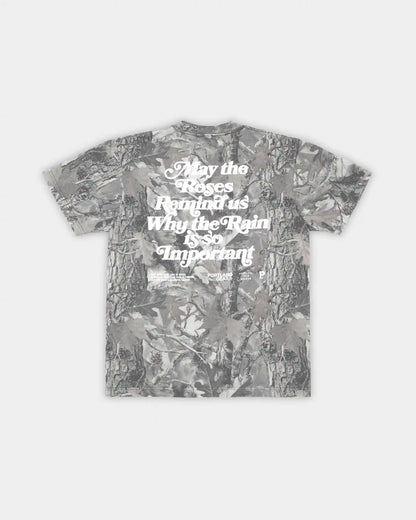 HeavyKnit Slogan Tee - Grey Camo