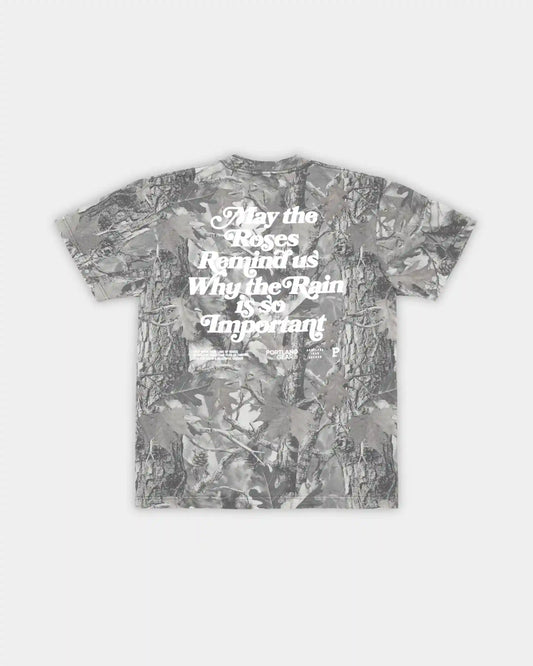 HeavyKnit Slogan Tee - Grey Camo