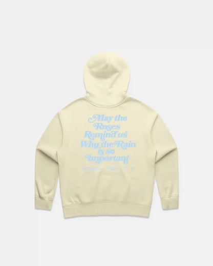 Women's Sueded Slogan Hoodie - Butter